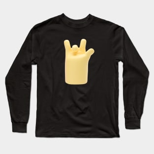 rock and roll hand sign Long Sleeve T-Shirt